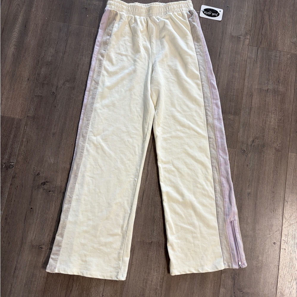 Mystery Cream and Lavender Track Pants